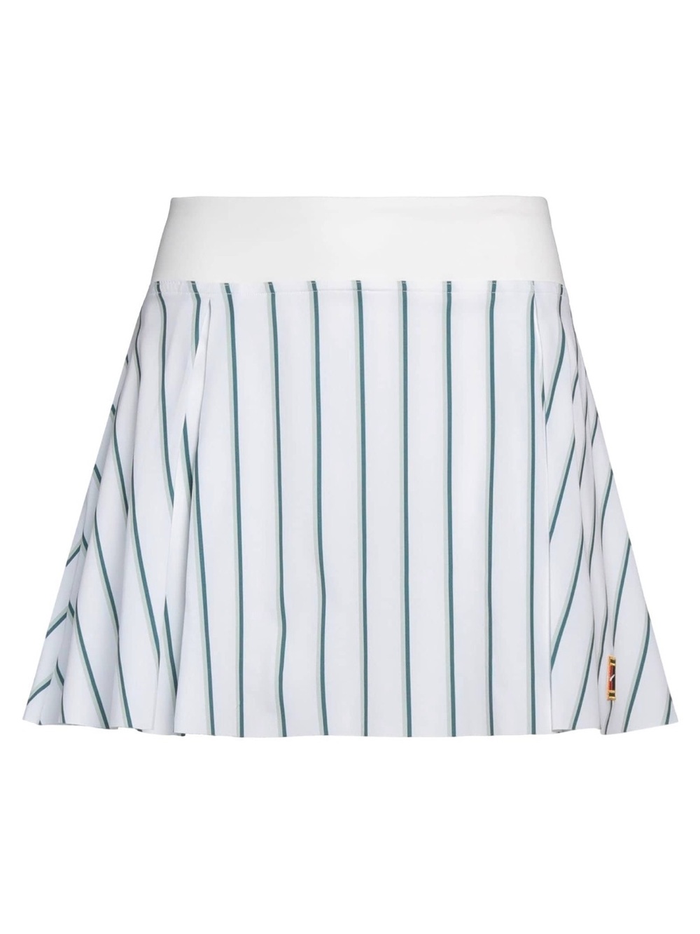 Nike Dri-Fit White Tennis Skirt with Thin Green Pinstripes. Size large.